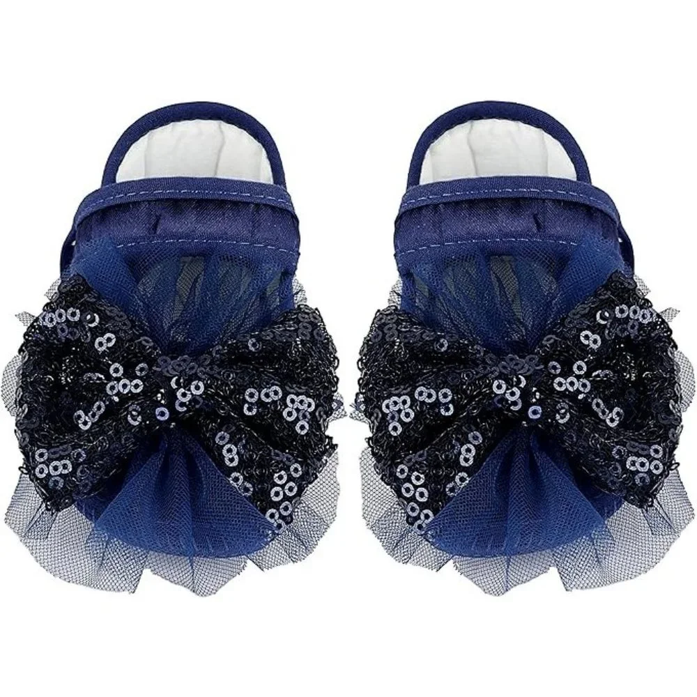 NWT Beautiful Sparkling Sequin Bow Baby Dress Christmas Flower Girl Page…